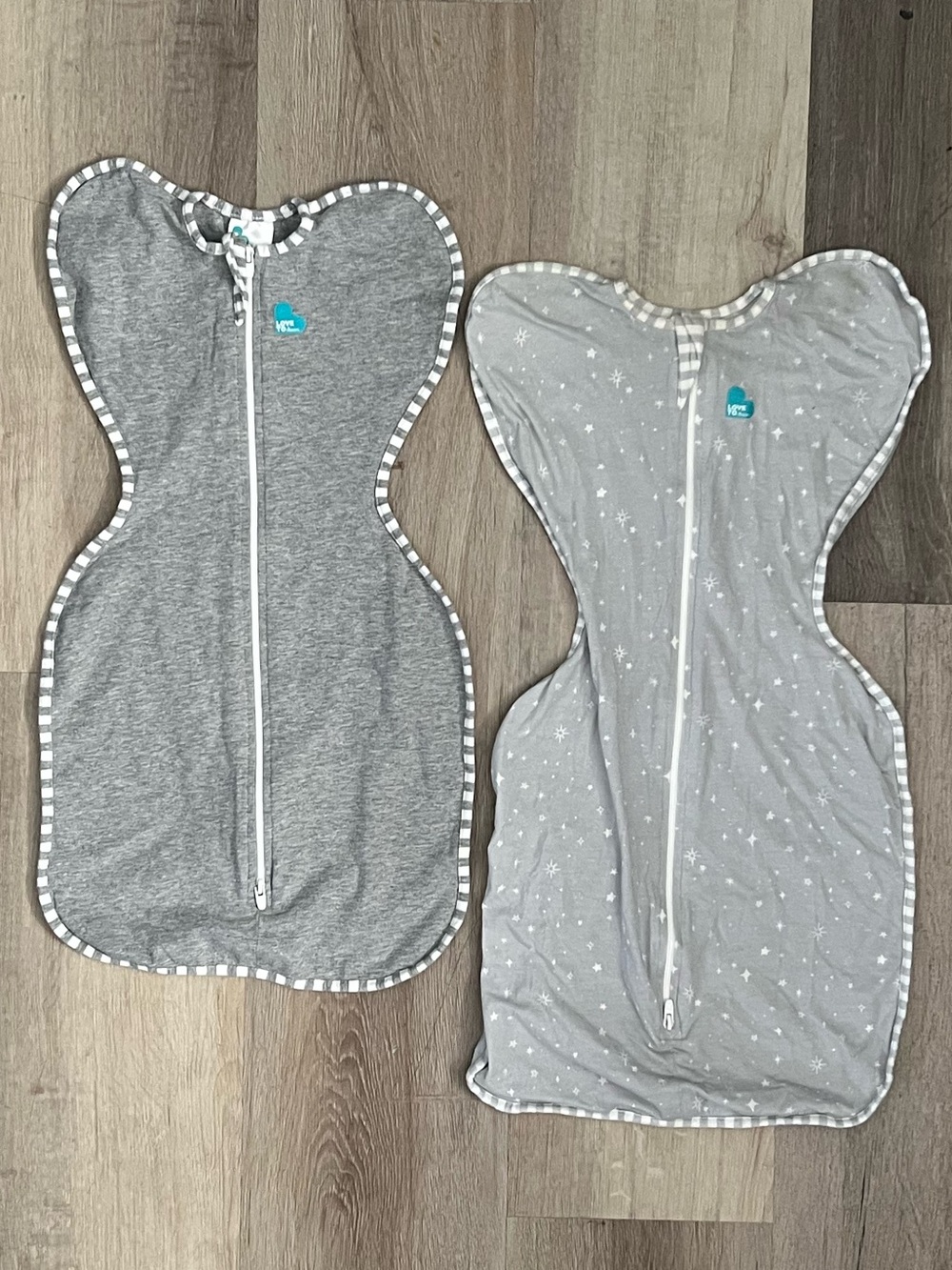 2 Love to Dream Swaddle Sleep Sacks Arms Up size S and M
